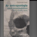 Első borító: Az antropológia rövid összefoglalása. Történet, művelődés, filozófia