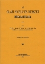 Első borító: Az oláh nyelv és nemzet megalakulása /Reprint/