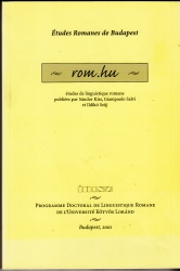 rom.hu études de linguistique romane publiées  vol.3.