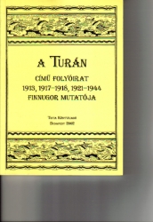 A TURÁN című folyóirat 1913, 1917-1918, 1921-1944 finnugor mutatója