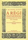 Első borító: A régi magyarországi nyomdák betűi és díszei, XVII. század 1. köt. : Nyugat- és észak-magyarországi nyomdák