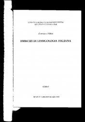 Esercizi di lessocologia italiana