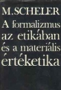 Első borító: A formalizmus az etikában és a materiális értéketika