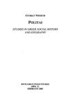 Politai: Studies in Greek Social History and Epigraphy