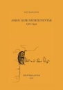 Első borító: Anjou-kori személynévtár 1301-1342