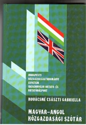 Magyar-angol közgazdasági szótár
