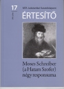 Első borító: Moses Schreiber (a Hatam Szofer) négy responsuma