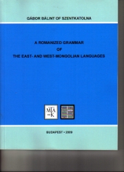 A Romanized Grammar of the East-and West-Mongolian Languages