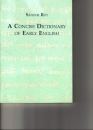 Első borító: A Concise Dictionary of Early English