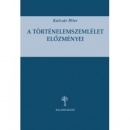 Első borító: A történelemszemlélet előzményei