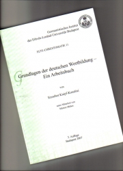 Grundlagen der deutschen Wortbildung-Ein Arbeitsbuch