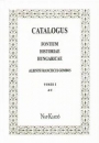 Első borító: Catalogus Fontium Historiae Hungaricae 1-4.kötet