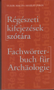 Első borító: Régészeti kifejezések szótára német-magyar-német