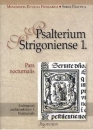 Első borító: Psalterium strigoniense 1-2-3.  Esztergomi zsoltároskönyv