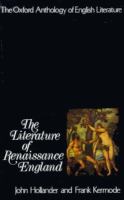 The Literature of Renaissance England