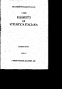 Első borító: Elementi di stilistica italiana