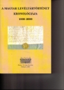 Első borító: A magyar levéltártörténet kronológiája 1000-2000