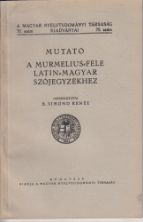 Nutató a Murmelius -féle latin-magyar szójegyzékhez