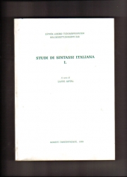 Studi di sintassi italiana 1-2.kötet