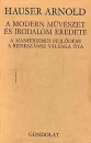 Első borító: A modern művászet és irodalom eredete. A manierizmus fejlődése a reneszánsz álsága óta