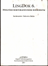 Első borító: LingDok 6. Nyelvész doktoranduszok dolgozatai